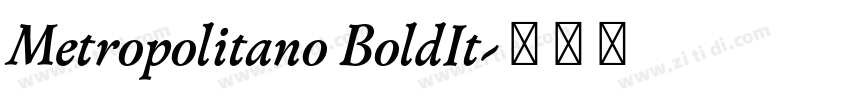 Metropolitano BoldIt字体转换